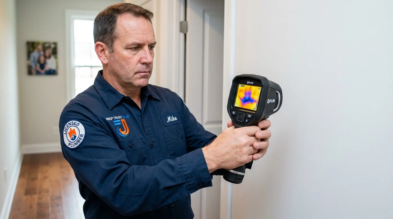 Thermal imaging leak detection by Johns Plumbing LLC in Rockford